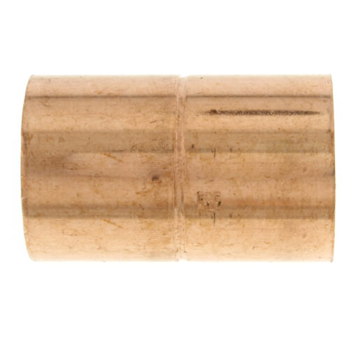 1-1/8" OD ACR Copper Coupling w/ Roll Stop