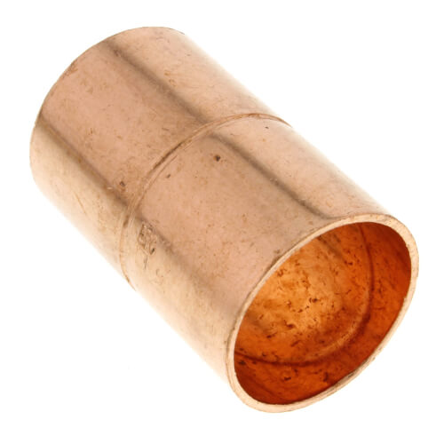 1-1/8" OD ACR Copper Coupling w/ Roll Stop