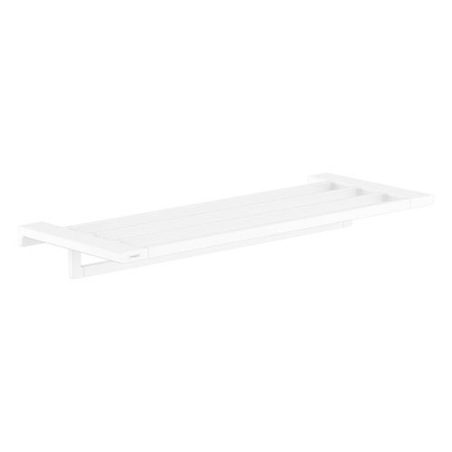 AddStoris Towel Rack with Towel Bar (Matte White), 41751700