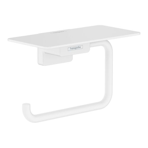 AddStoris Toilet Paper Holder with Shelf (Matte White), 41772700