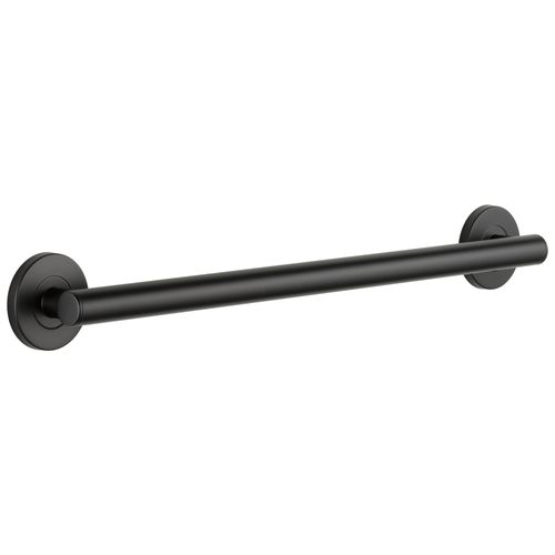 BathSafety 24" Contemporary Decorative ADA Grab Bar (Matte Black), 41824-BL
