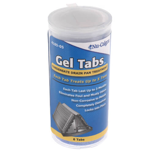 Condensate Pan Gel Tabs, 5 Ton, (6 Tablets in Tube)