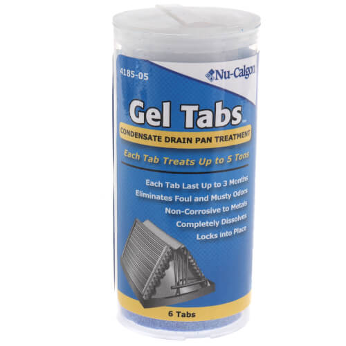 Condensate Pan Gel Tabs, 5 Ton, (6 Tablets in Tube)