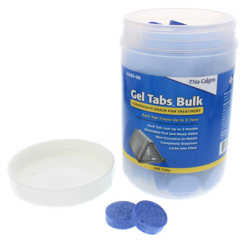 Condensate Pan Gel Tabs, 5 Ton (Bulk, 100 Tabs)
