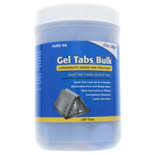 Condensate Pan Gel Tabs, 5 Ton (Bulk, 100 Tabs)