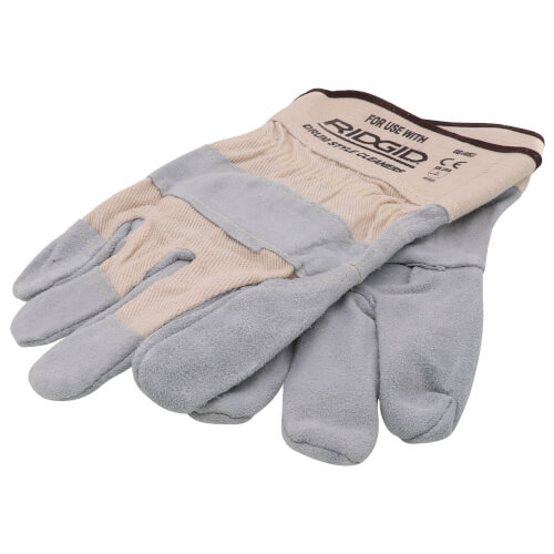 Leather Drain Cleaning Gloves
