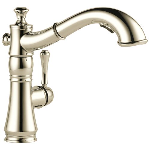 Cassidy Single Handle Pull-Out Kitchen Faucet (Polished Nickel), 4197-PN-DST