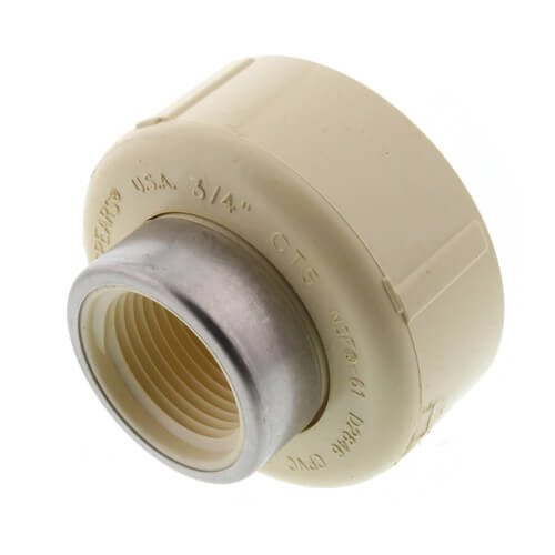 3/4" CTS CPVC Union w/ Stainless Steel Collar (Socket x SR FIPT)