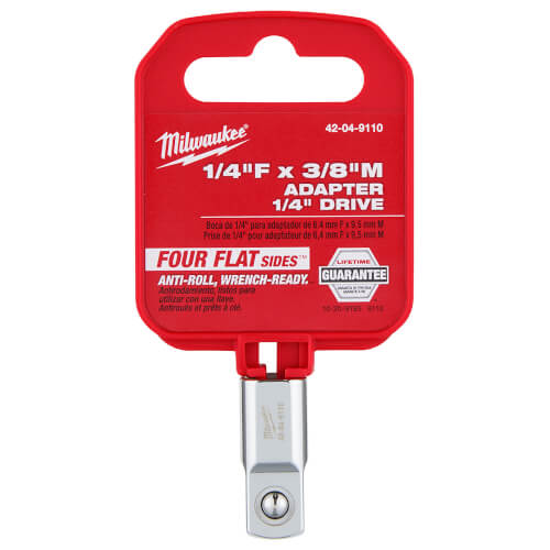 1/4" Drive Socket Adapter (1/4"F x 3/8"M)