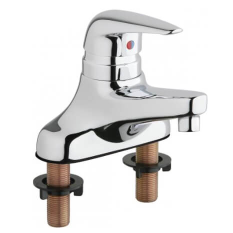 0.5 GPM 4" Deck-Mounted Manual Sink Faucet w/Centers