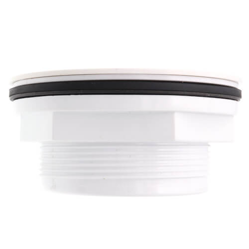2" 101 PNC PVC No-Calk Shower Drain with Plastic Strainer
