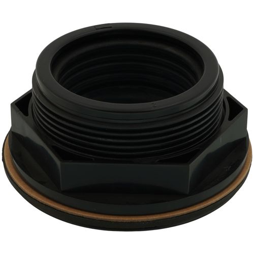 2" ABS No-Calk Shower Drain with a White Plastic Strainer