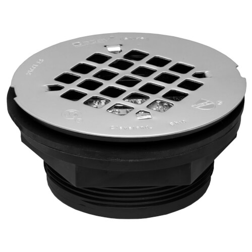 2" ABS No-Calk Shower Drain with Stainless Steel Strainer