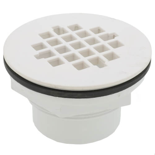 2" 101 PS PVC Solvent Weld Shower Drain with Plastic Strainer