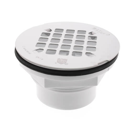 2" PVC Solvent Weld Shower Drain with Stainless Steel Strainer