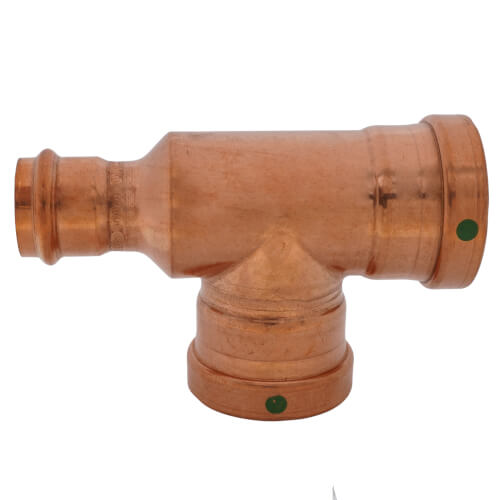 2-1/2" x 1-1/2" x 2-1/2" ProPress XL-C Copper Tee (Lead Free)