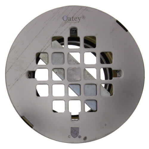 2" Brass No-Calk Shower Drain with Stainless Steel Strainer