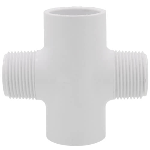 1" PVC Sch. 40 Cross (Socket x MIPT)