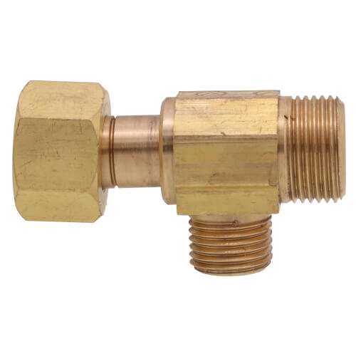 3/8" x 1/4" x 3/8" Stop Valve Adapter, Lead Free