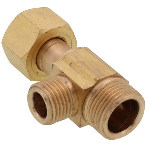 3/8" x 1/4" x 3/8" Stop Valve Adapter, Lead Free