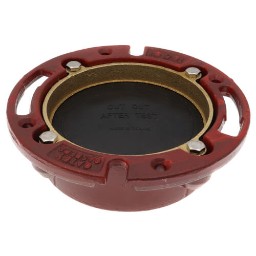 4" Cast Iron Closet Flange w/ Test Cap
