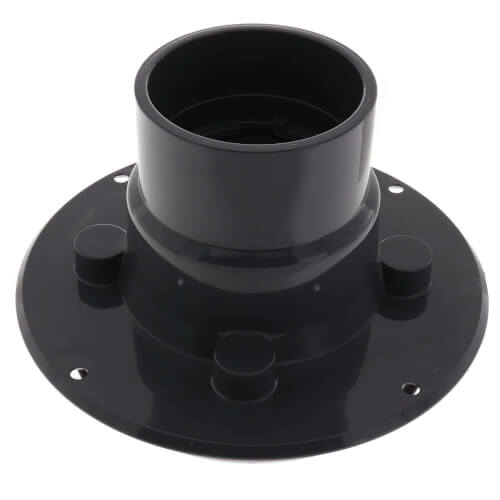 2" or 3" PVC Shower Drain with Round Snap-In Stainless Steel Strainer & Tile Ring