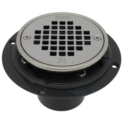 PVC Round Low Profile Drain Stainless Steel Screw-In Strainer with Ring