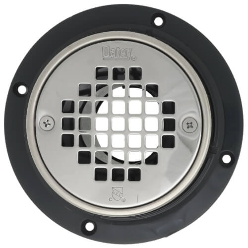 PVC Round Low Profile Drain Stainless Steel Screw-In Strainer with Ring