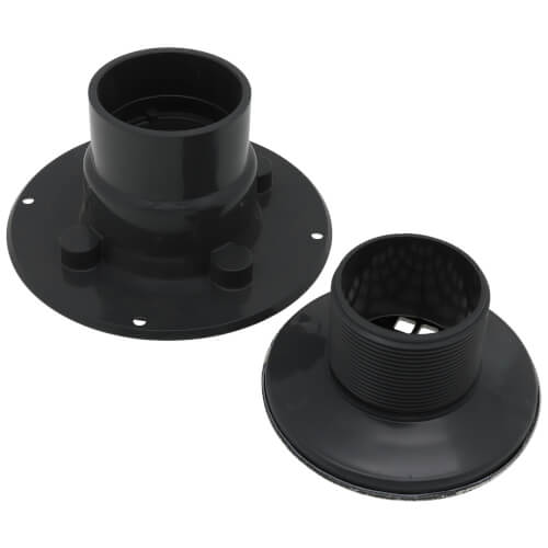 PVC Round Low Profile Drain Stainless Steel Screw-In Strainer with Ring