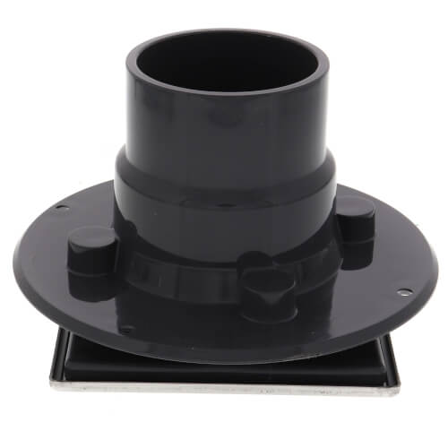 2" or 3" PVC Shower Drain with Square Snap-Tite Stainless Steel Strainer