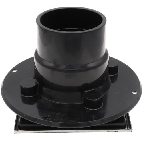 2" or 3" ABS Shower Drain with Square Snap-In Stainless Steel Strainer & Tile Ring