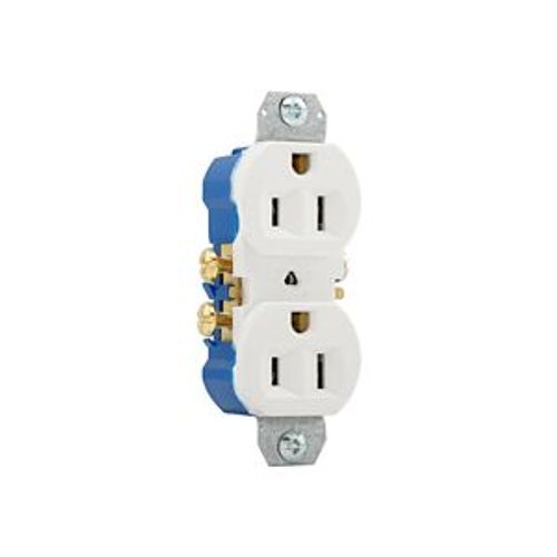 Residential Grade Duplex Receptacle, #14-10 Awg 15A 125V, SideAnd Push, High-Impact Duplex, 4270W