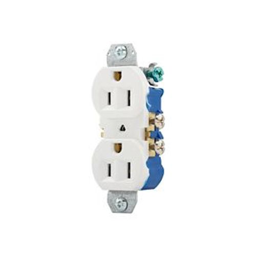 Residential Grade Duplex Receptacle, #14-10 Awg 15A 125V, SideAnd Push, High-Impact Duplex, 4270W