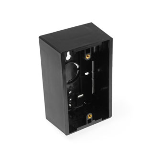 Surface-mount Back Box, Single-Gang, 1.89" Box Depth (Black)