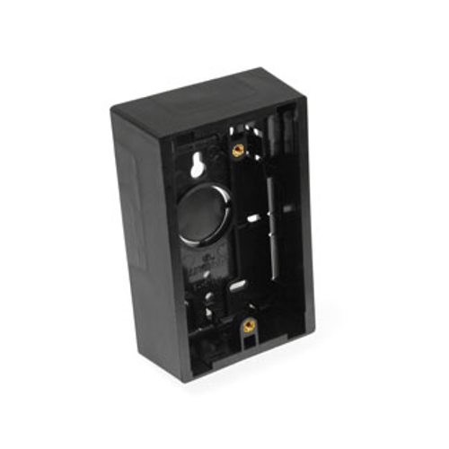 Surface-mount Back Box, Single-Gang, 1.45" Box Depth (Black)