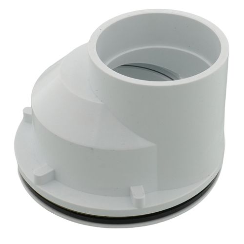 2" PVC Offset Shower Drain with Stainless Steel Strainer