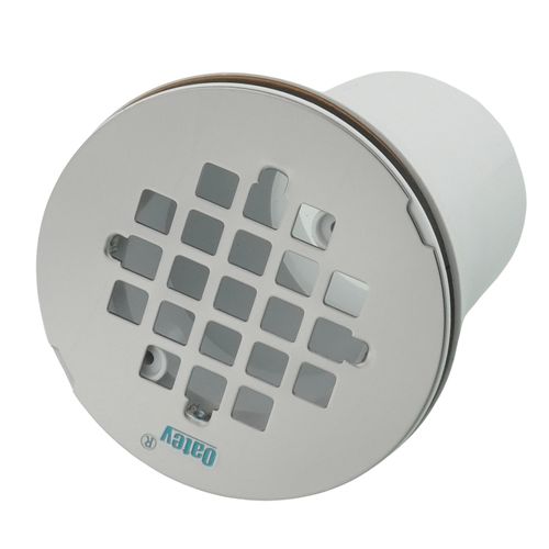 2" PVC Offset Shower Drain with Stainless Steel Strainer