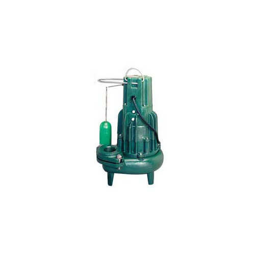 Model E4284 Waste-Mate Non-Automatic Cast Iron Sewage Pump - 230 V, 1 HP (Double Seal)