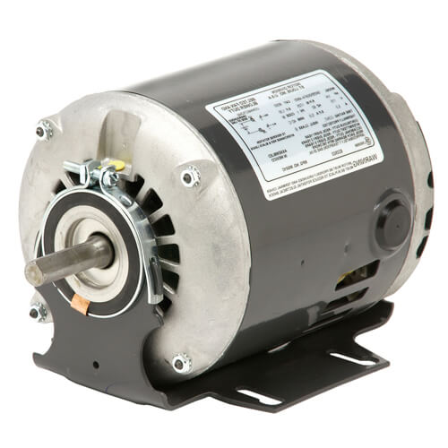 2-Speed ODP Split Phase Belted Fan & Blower Motor, 56 (115V, 1/2 HP, 1725/1140 RPM)
