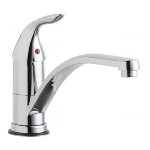 1.5 GPM 8" Deck-Mounted Manual Kitchen Faucet, Single-Hole Mount