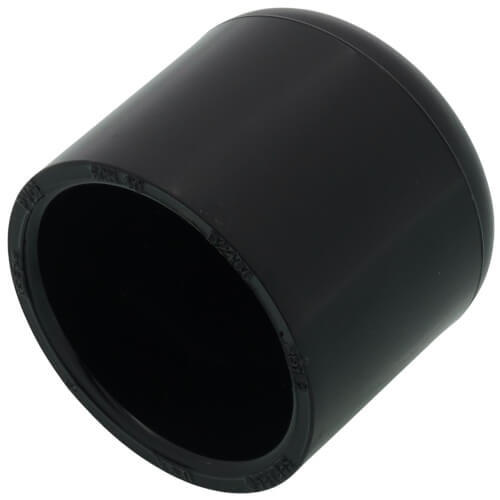 1" PVC Schedule 40 Cap (Black)