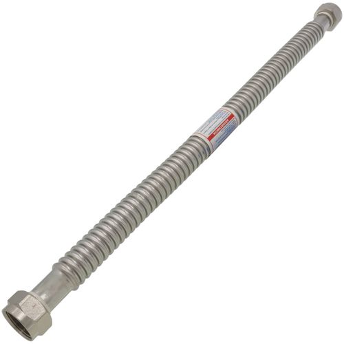 1" FIP WaterFlex Flexible Corrugated Stainless Steel Water Heater Connector (24" Length)