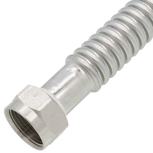 1" FIP WaterFlex Flexible Corrugated Stainless Steel Water Heater Connector (24" Length)