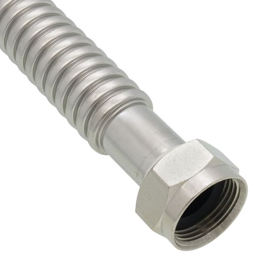 1" FIP WaterFlex Flexible Corrugated Stainless Steel Water Heater Connector (24" Length)