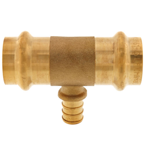 3/4" x 3/4" x 1/2" Press x Press x PEX Crimp Tee