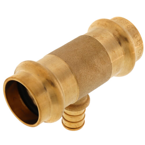 3/4" x 3/4" x 1/2" Press x Press x PEX Crimp Tee