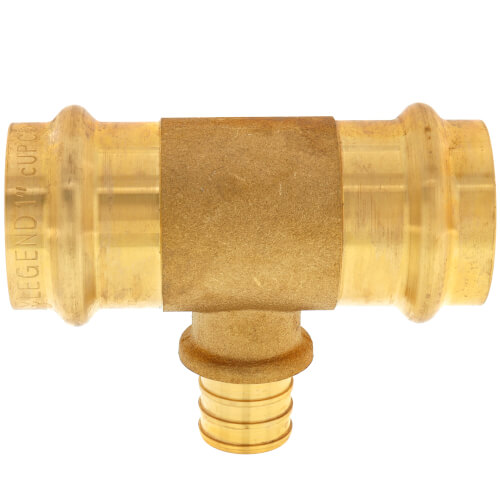 1" x 1" x 3/4" Press x Press x PEX Crimp Tee