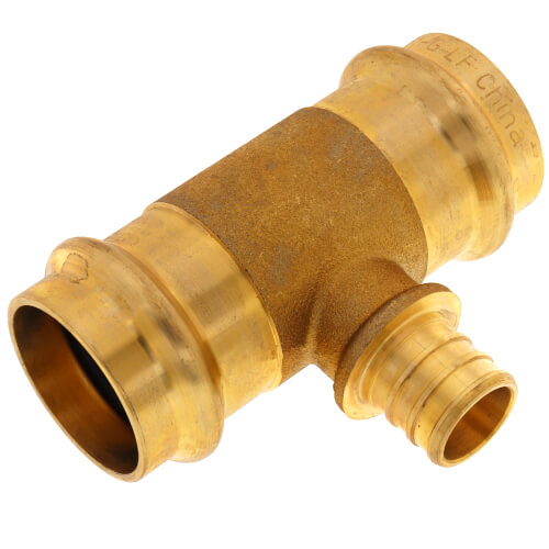 1" x 1" x 3/4" Press x Press x PEX Crimp Tee