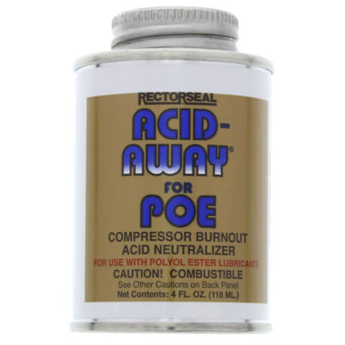 Acid-Away Compressor Burnout Acid Neutralizer for Polyol Ester Refrigeration Oils (4 Oz)