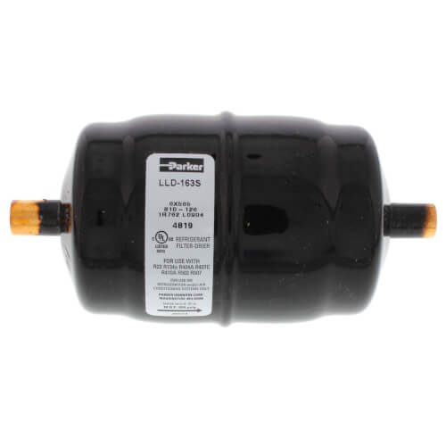 3/8" ODF LLD 163 Gold Label Liquid Line Filter-Drier (16 Cubic Inches)